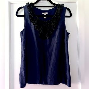 J. Crew womens tank top blouse. Navy. Size 6